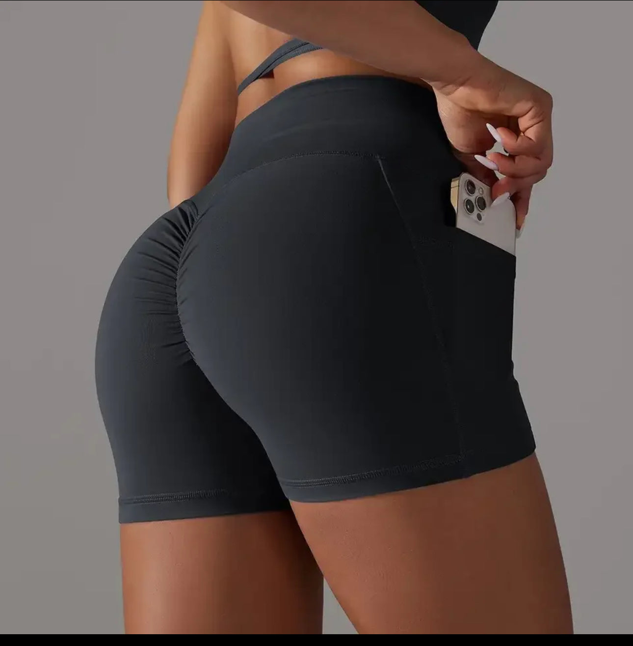 New Women Gym Scrunch Butt Fitness High Waist Gym Shorts